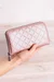 Sewing pattern zip around wallet quilted faux leather diy