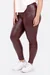 Damen Biker-Leggings mit Biesen aus Stretch-Kunstleder
