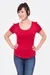 Schnittmuster Shirt Elegant rot nähen