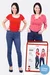 Papierschnittmuster Jeans regular waist slim straight selber nähen