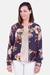 Schnittmuster Blouson Knopfleiste Blumenmuster 
