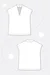 Schnittmuster Shirt Bluse Kelchkragen technische Zeichnung