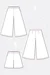 Schnittmuster Gigi Culotte Bermudas Hose weite Beine Ansichten