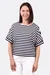 Schnittmuster Damenshirt cropped Streifen Jersey nähen