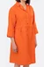 Schnittmuster Blusenkleid Leinenstoff mit Knopfleiste nähen