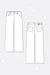 Damenhosen Schnittmuster wide leg / regular waist