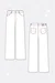 Damenhosen Schnittmuster wide leg / high waist