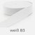 Gurtband 40mm Baumwollmix Soft 3m Länge, Weiß B3