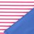 Bio-Jersey-Streifen "Ice Cream Stripes" pink/melon & Bündchen blau