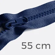 Reißverschluss teilbar 55cm Marineblau D40