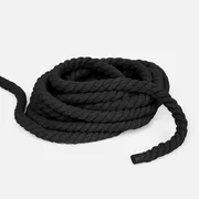 Kordel gedreht 8mm Schwarz (B5) 3m Länge