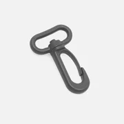 Karabiner Kunststoff 25mm Dunkelgrau D306 4Stück