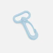 Karabiner Kunststoff 25mm Hellblau B20 4Stück