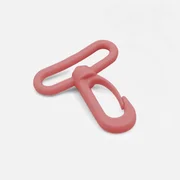 Karabiner Kunststoff 38mm Altrosa D213 4Stück