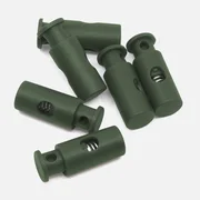 Kordelstopper 1-Loch Dunkelgrün D190 6Stück