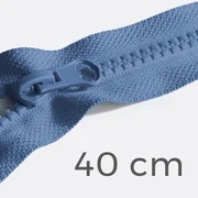 Reißverschluss teilbar 40cm Jeansblau D240