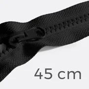 Reißverschluss teilbar 45cm Schwarz B5