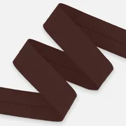 Schrägband Jersey 20mm Dunkelbraun Meterware 