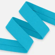 Schrägband Jersey 20mm Türkis Meterware 
