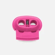 Kordelstopper 2-Loch Pink B47 6Stück