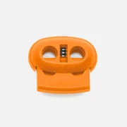 Kordelstopper 2-Loch Orange B40 6Stück