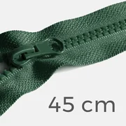 Reißverschluss teilbar 45cm Dunkelgrün D190
