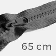 Reißverschluss teilbar 65cm Dunkelgrau D306