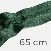 Reißverschluss teilbar 65cm Dunkelgrün D190