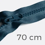 Reißverschluss teilbar 70cm Petrol D103