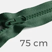 Reißverschluss teilbar 75cm Dunkelgrün D190
