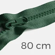 Reißverschluss teilbar 80cm Dunkelgrün D190