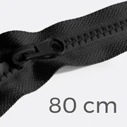 Reißverschluss teilbar 80cm Schwarz B5