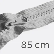 Reißverschluss teilbar 85cm Hellgrau D132