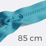 Reißverschluss teilbar 85cm Türkisblau B46