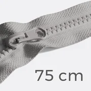 Reißverschluss teilbar 70cm Mausgrau B24