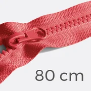 Reißverschluss teilbar 80cm Koralle D816