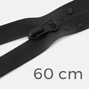 Reißverschluss teilbar wasserabweisend 60cm Schwarz B5