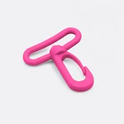 Karabiner Kunststoff 38mm Pink B47 4 Stück