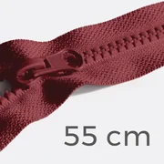 Reißverschluss teilbar 55cm Bordeaux D520