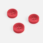 Knopf Perlmutt-Optik Rot 11mm