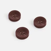 Knopf Perlmutt-Optik Choco 11mm