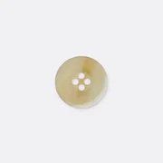 Polyesterknopf 4-Loch 15mm Beige