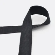 Gurtband Baumwolle 30mm Meterware Black