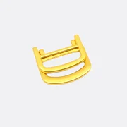 Klappbarer Doppel-D-Ring 25mm Gold