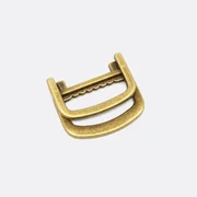 Klappbarer Doppel-D-Ring 25mm Messing