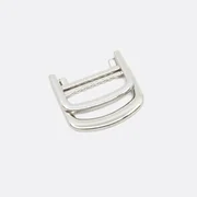 Klappbarer Doppel-D-Ring 25mm Silber