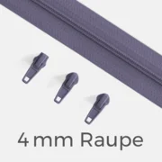 Endlos Reißverschluss 4mm Lilac D319