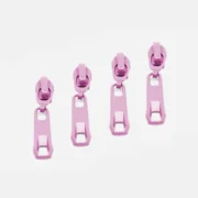 Reverse Zipper für 4mm Raupe Kräftiges Rosa B57 4Stück