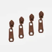 Reverse Zipper für 4mm Raupe Schokoladenbraun D161 4Stück
