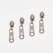 Reverse Zipper für 4mm Raupe Beige D371 4Stück